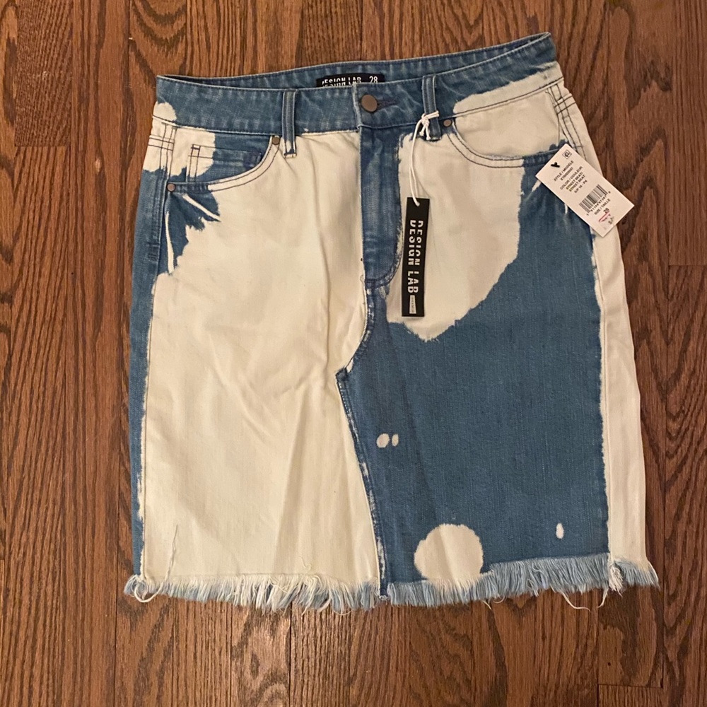 Denim mini skirt